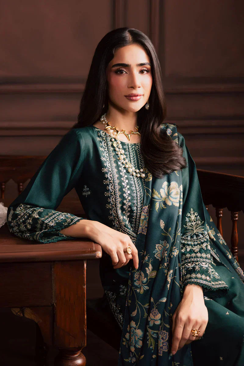 Lawn-3PC Embroidered Shirt with Digital Printed Jacquard Dupatta-5070